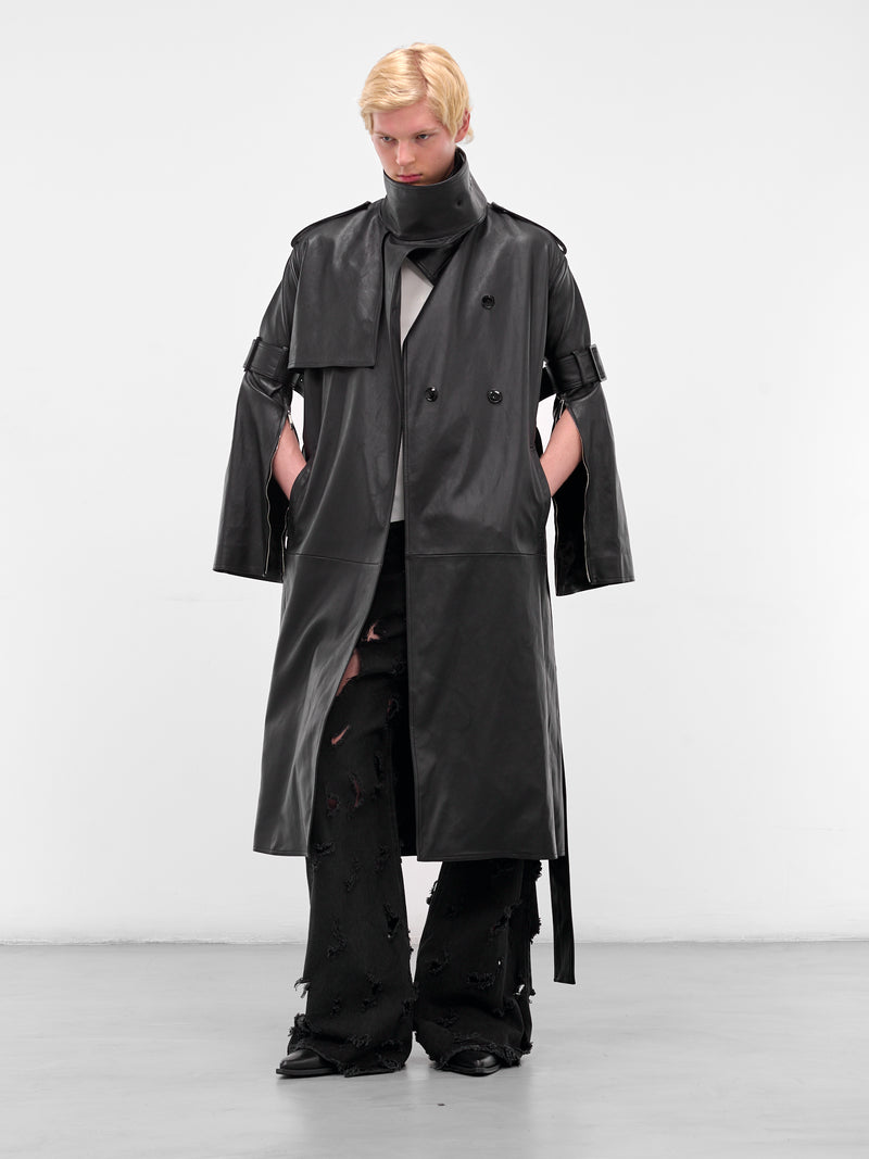 The Black Destroyed Flare Jeans (MAT01P103-SCLERA-BLACK)