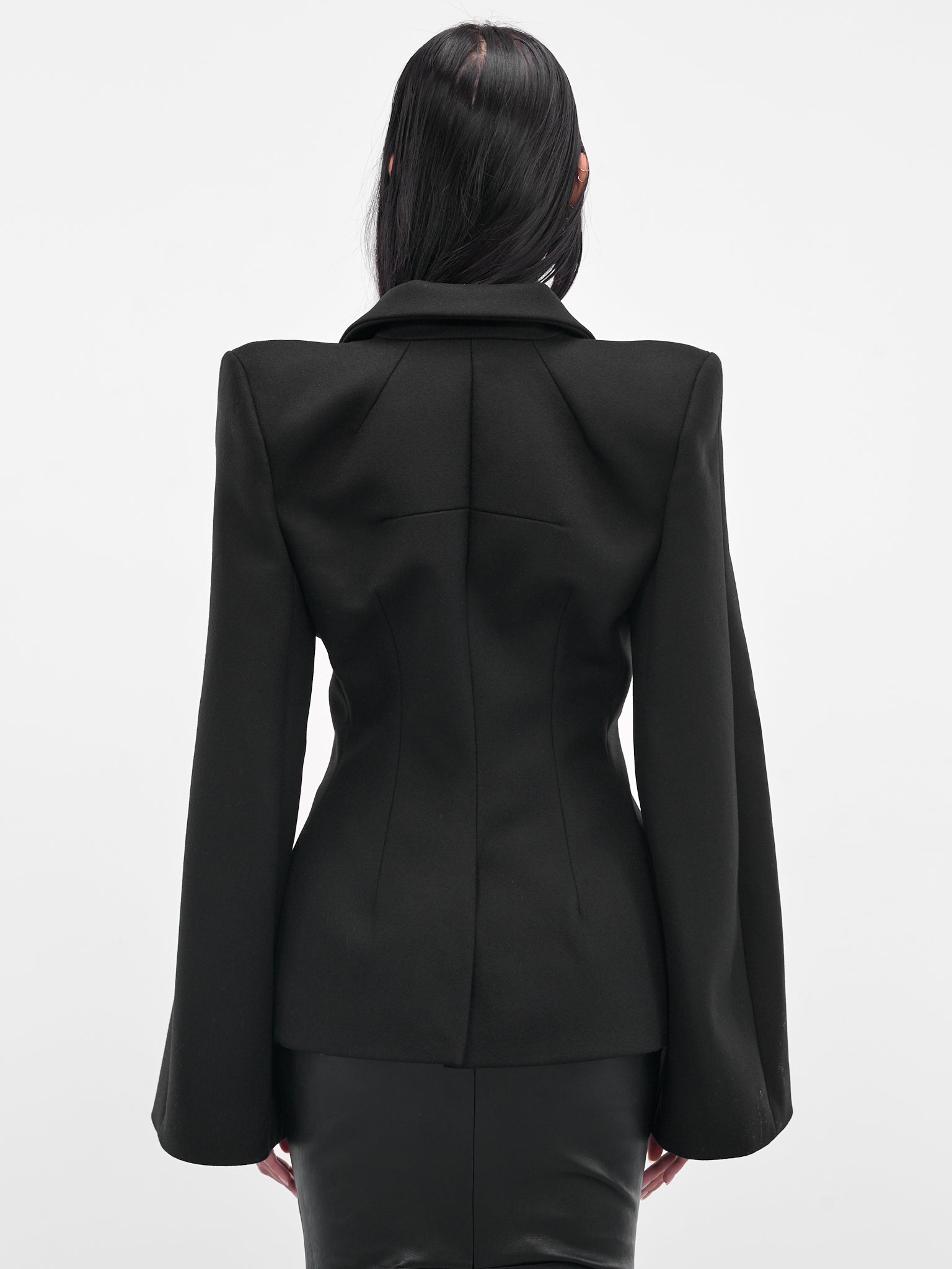 Black Tailored Madame H. Blazer (MAT01J101-SCLERA-BLACK)
