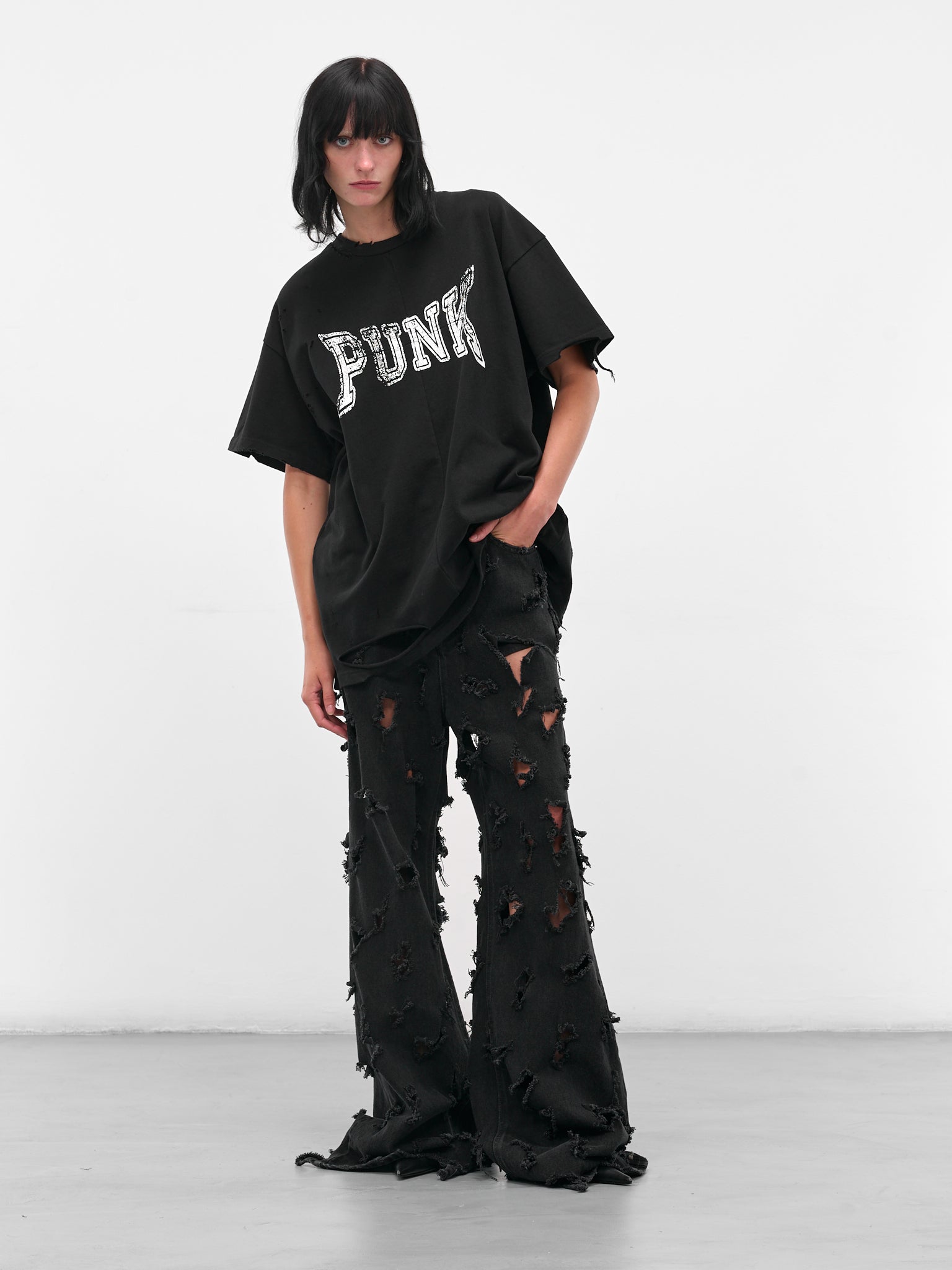Black Punk Graphic Tee (MAT01T007-SCLERA-BLACK)