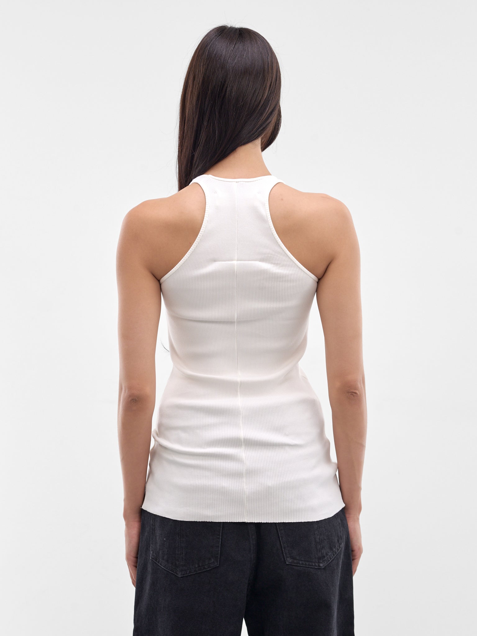 White Cross Seam Tank Top (MAT01T101-CHADD-WHITE-SS26)