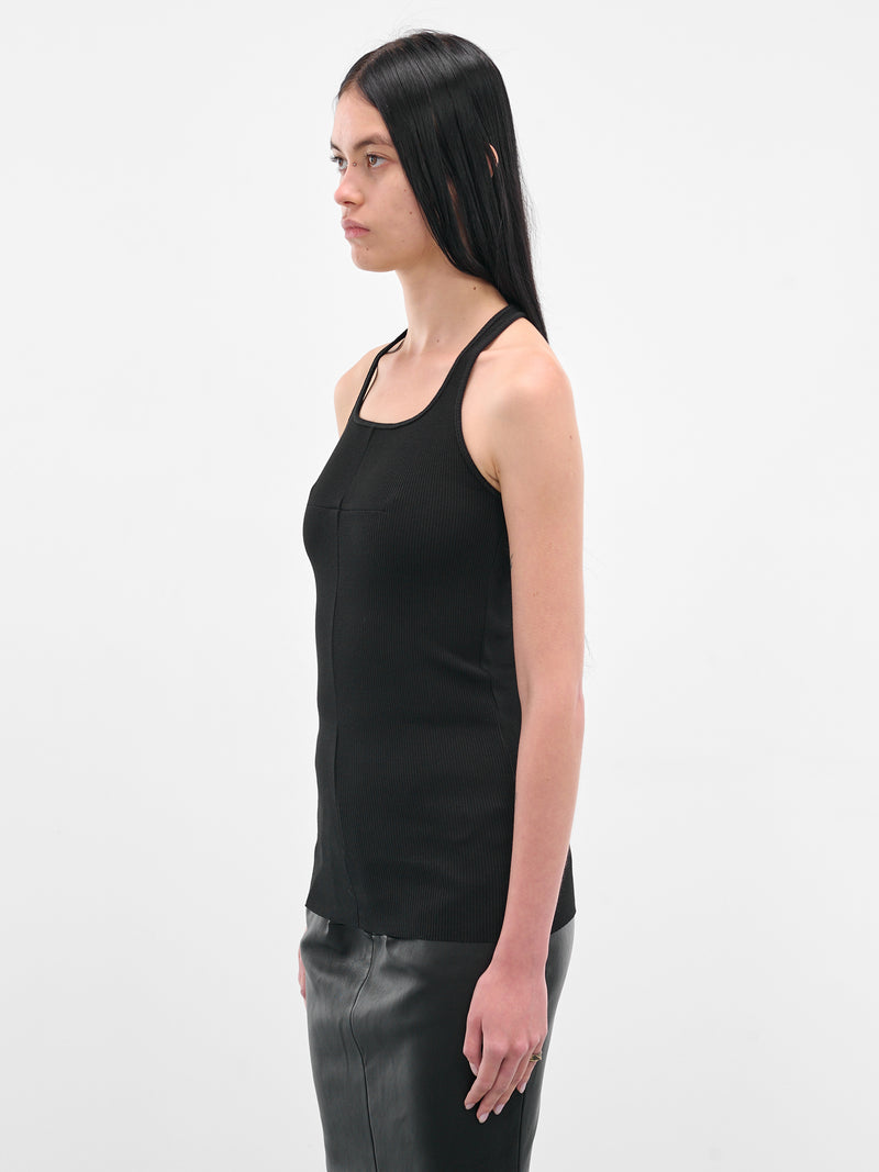 Black Cross Seam Tank Top (MAT01T101-SCLERA-BLACK)