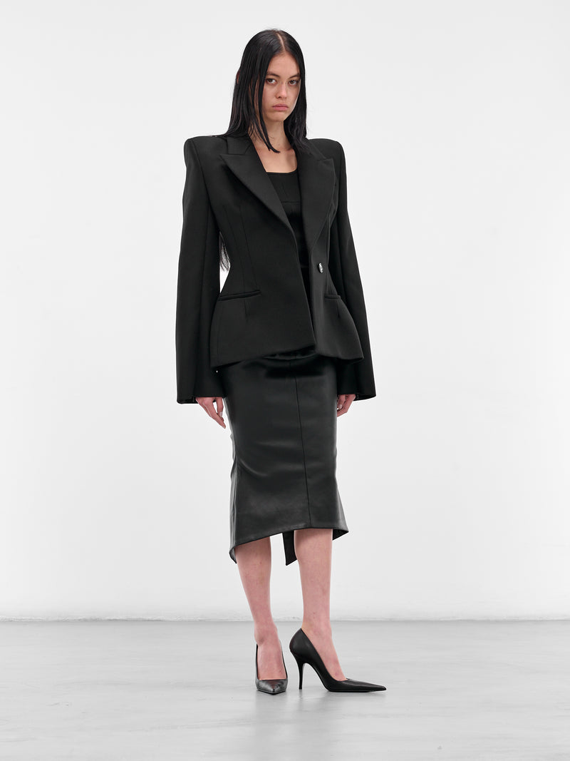 Black Cross Seam Tank Top (MAT01T101-SCLERA-BLACK)