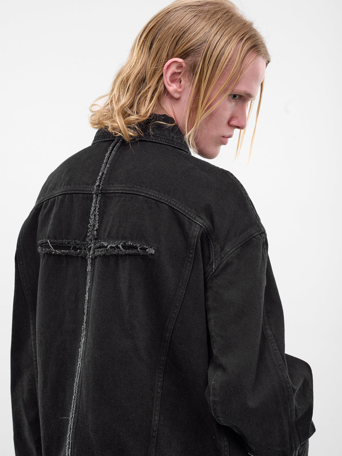 Black Pierre M. Denim Jacket (MAT02J004-SCLERA-BLACK)