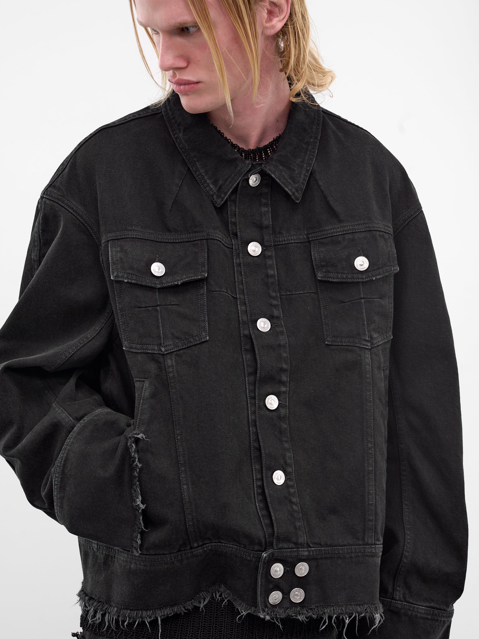 Black Pierre M. Denim Jacket (MAT02J004-SCLERA-BLACK)