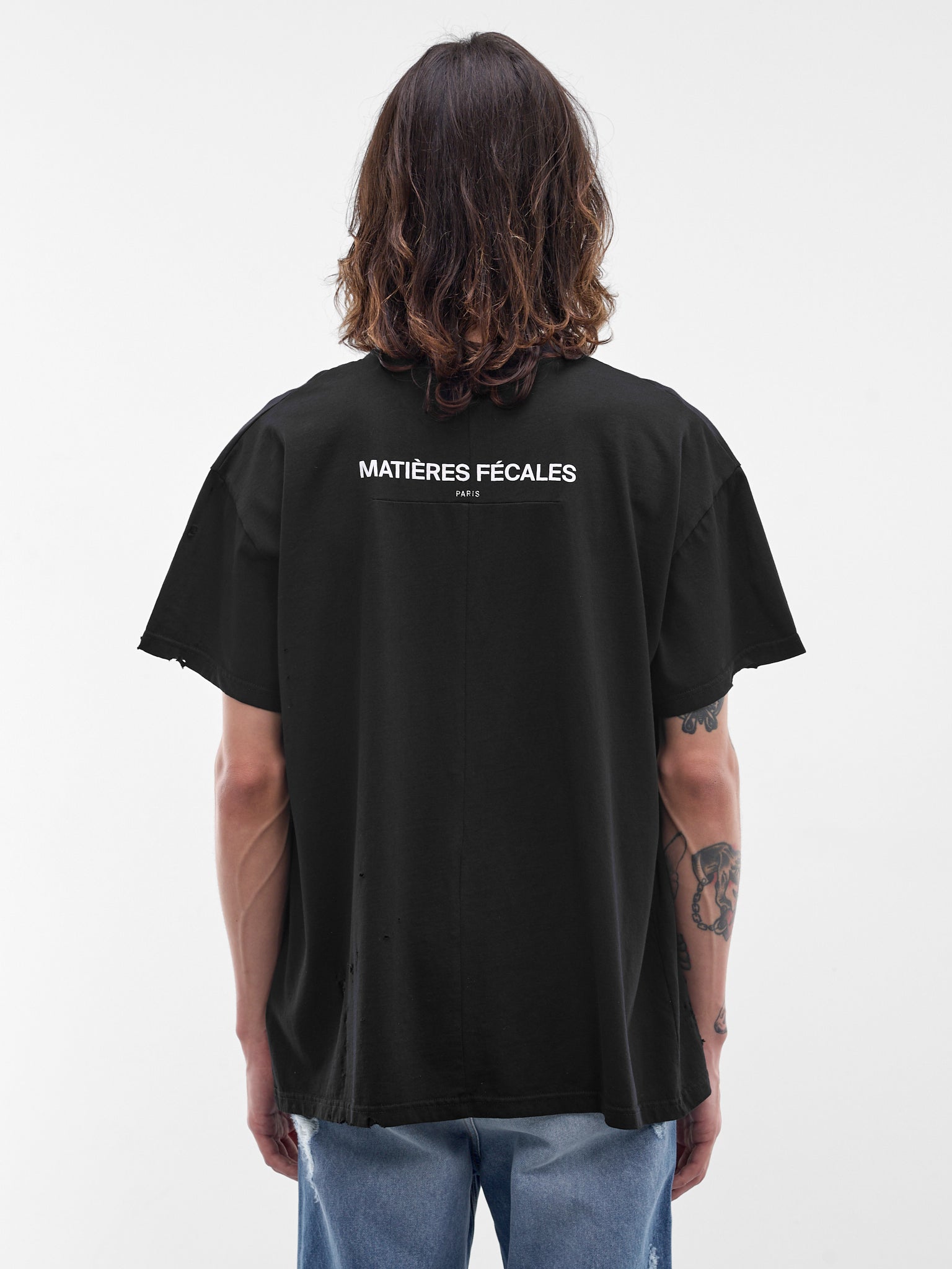 Black Cotton Graphic Hannah Tee (MAT02T006-SCLERA-BLACK)