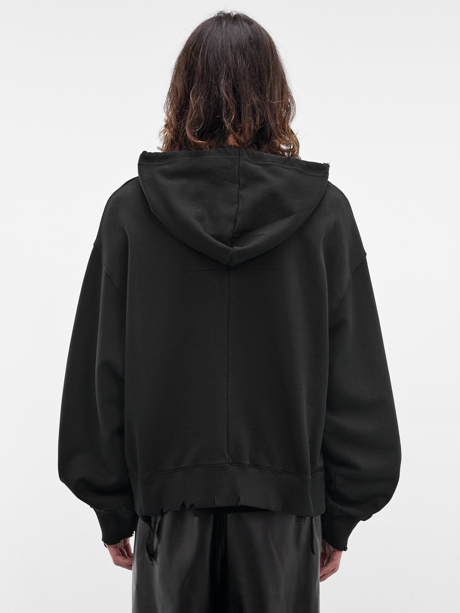 Black Cotton Never Conform Hoodie (MAT02T022-SCLERA-BLACK)