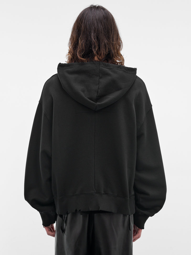 Black Cotton Never Conform Hoodie (MAT02T022-SCLERA-BLACK)