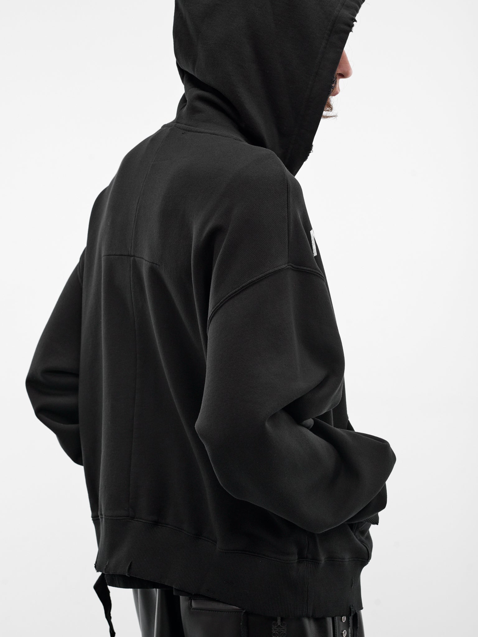 Black Cotton Never Conform Hoodie (MAT02T022-SCLERA-BLACK)