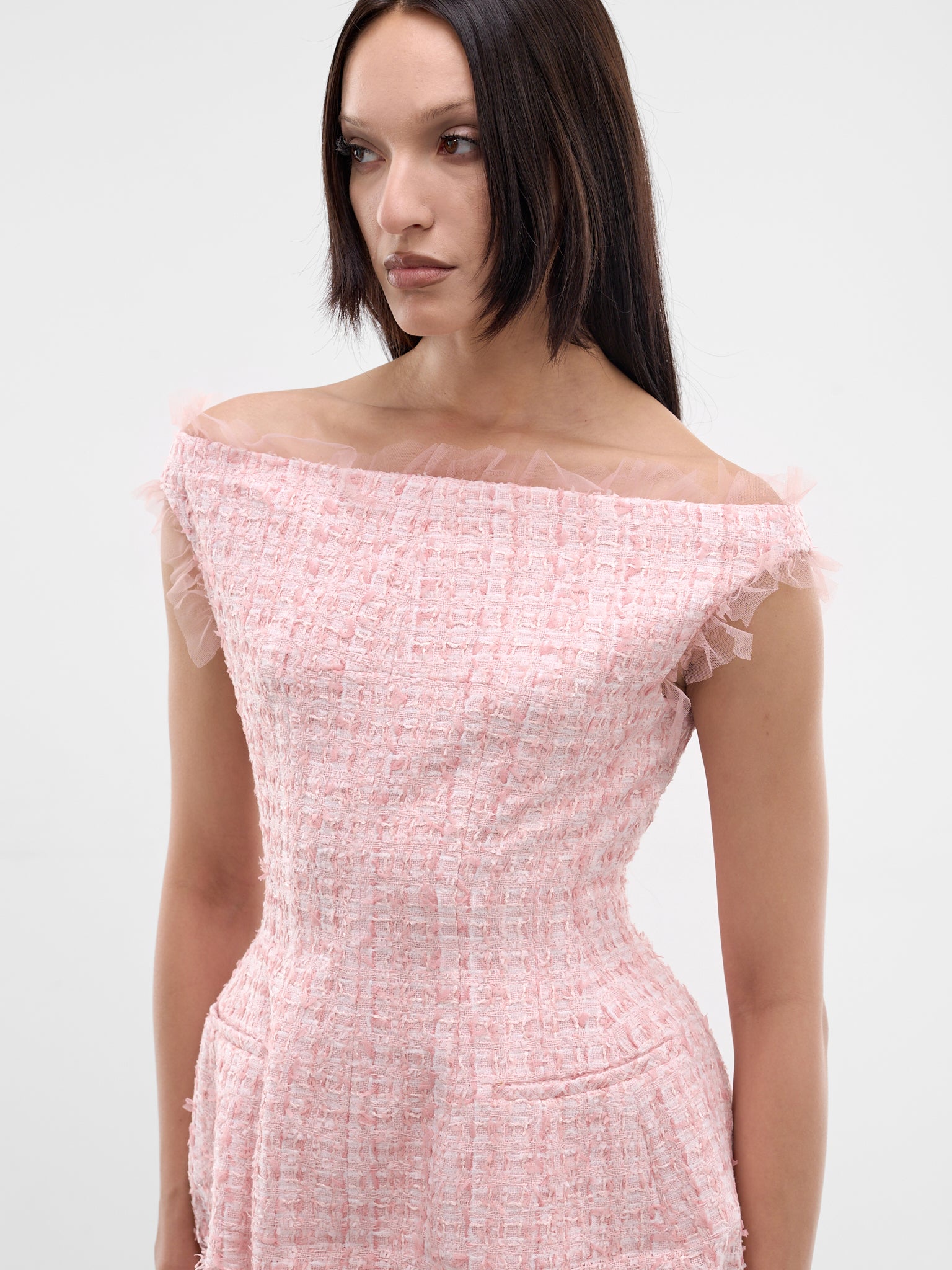 Pink Vendome Tweed Top (MAT02T101-ROSE-PINK)