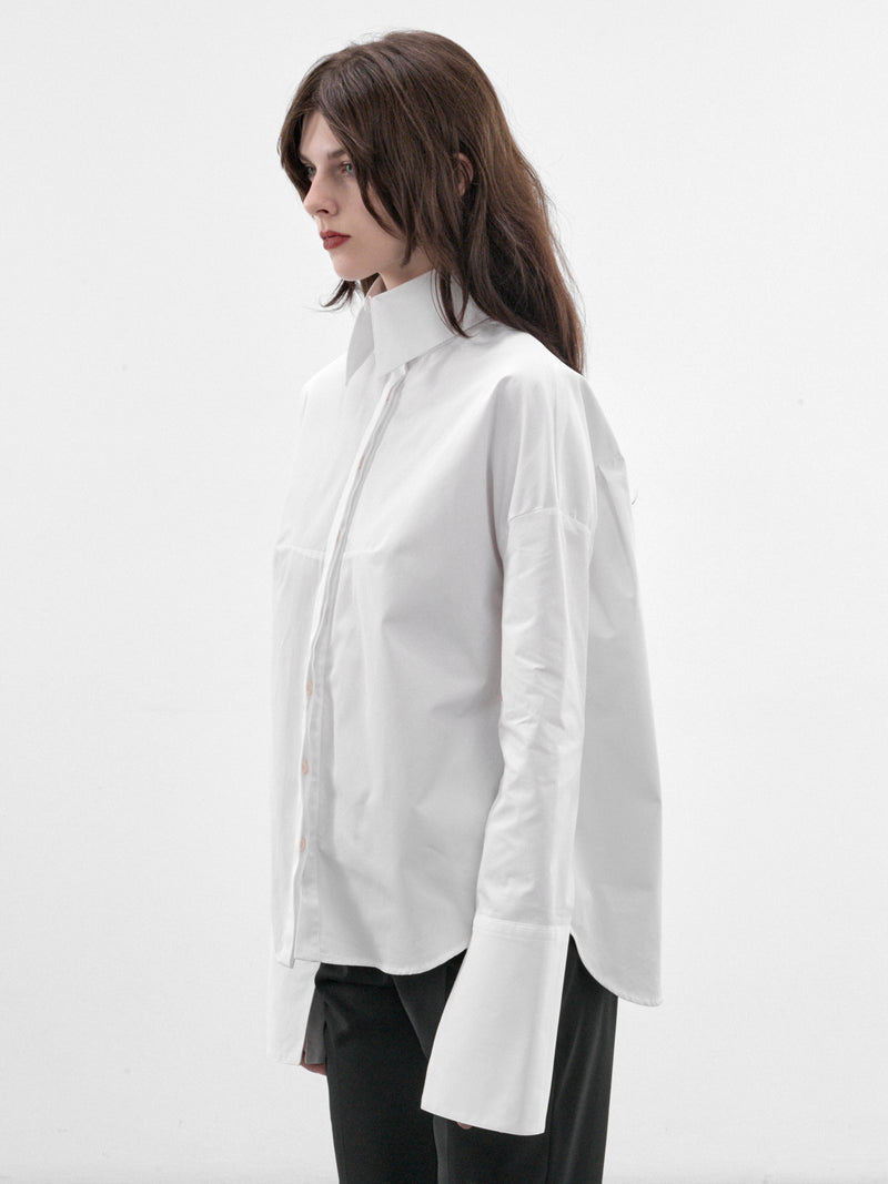 Daphne White Cotton Shirt (MAT03B101-WHITE)