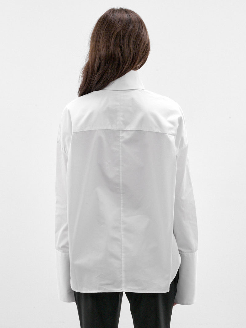 Daphne White Cotton Shirt (MAT03B101-WHITE)