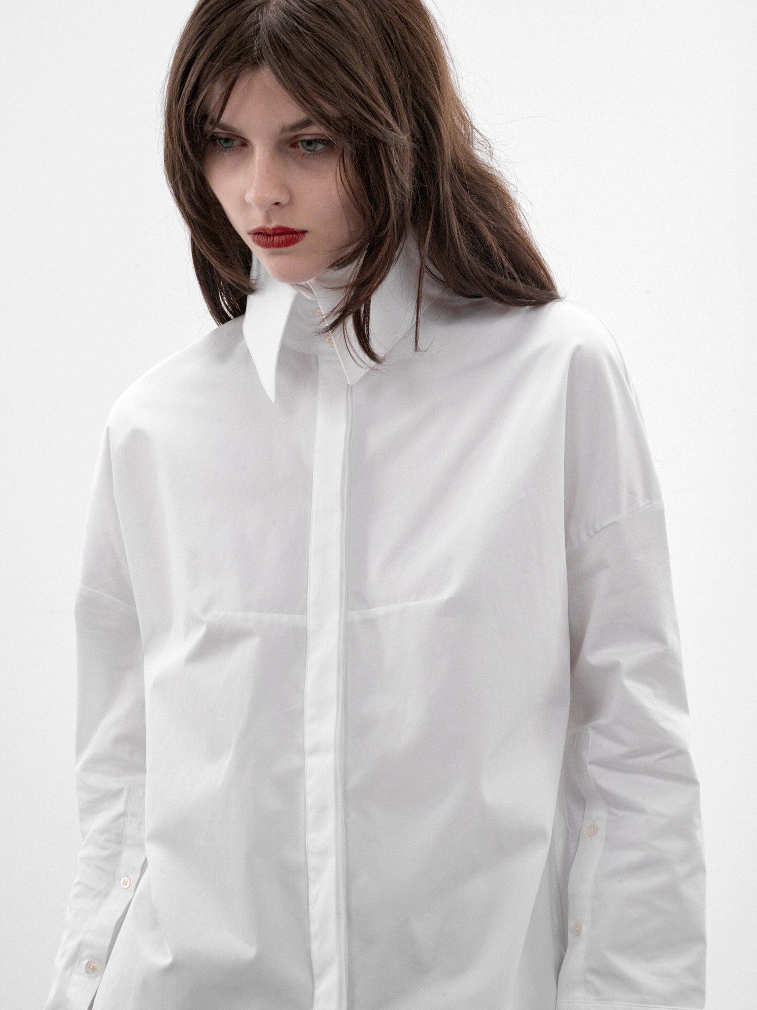 Daphne White Cotton Shirt (MAT03B101-WHITE)