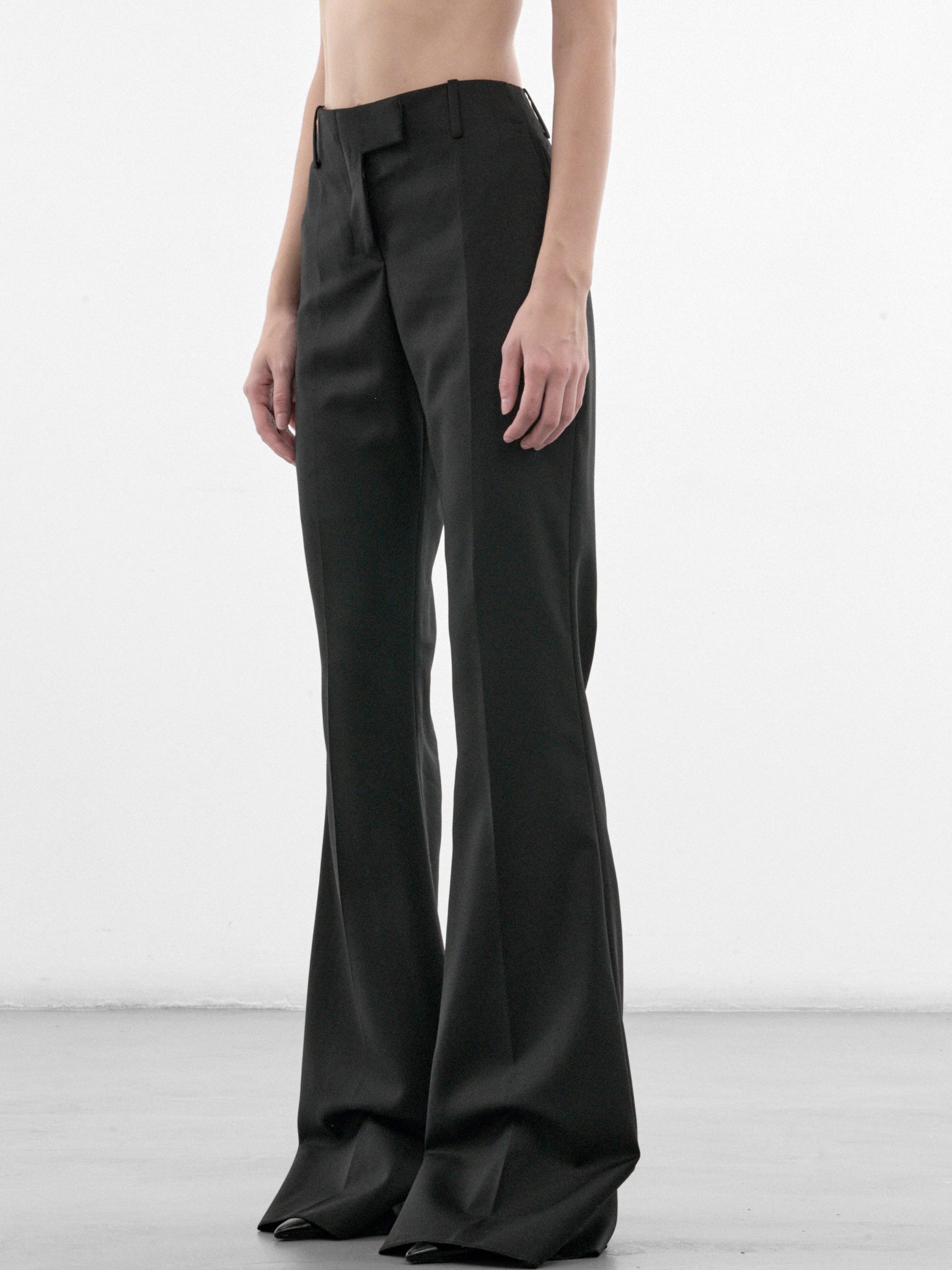 Madame H. Black Wool Trousers (MAT03P110-BLACK)