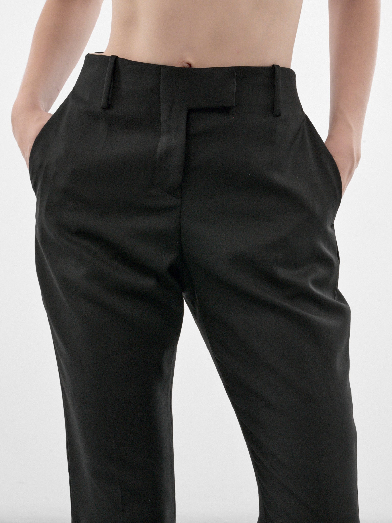 Madame H. Black Wool Trousers (MAT03P110-BLACK)