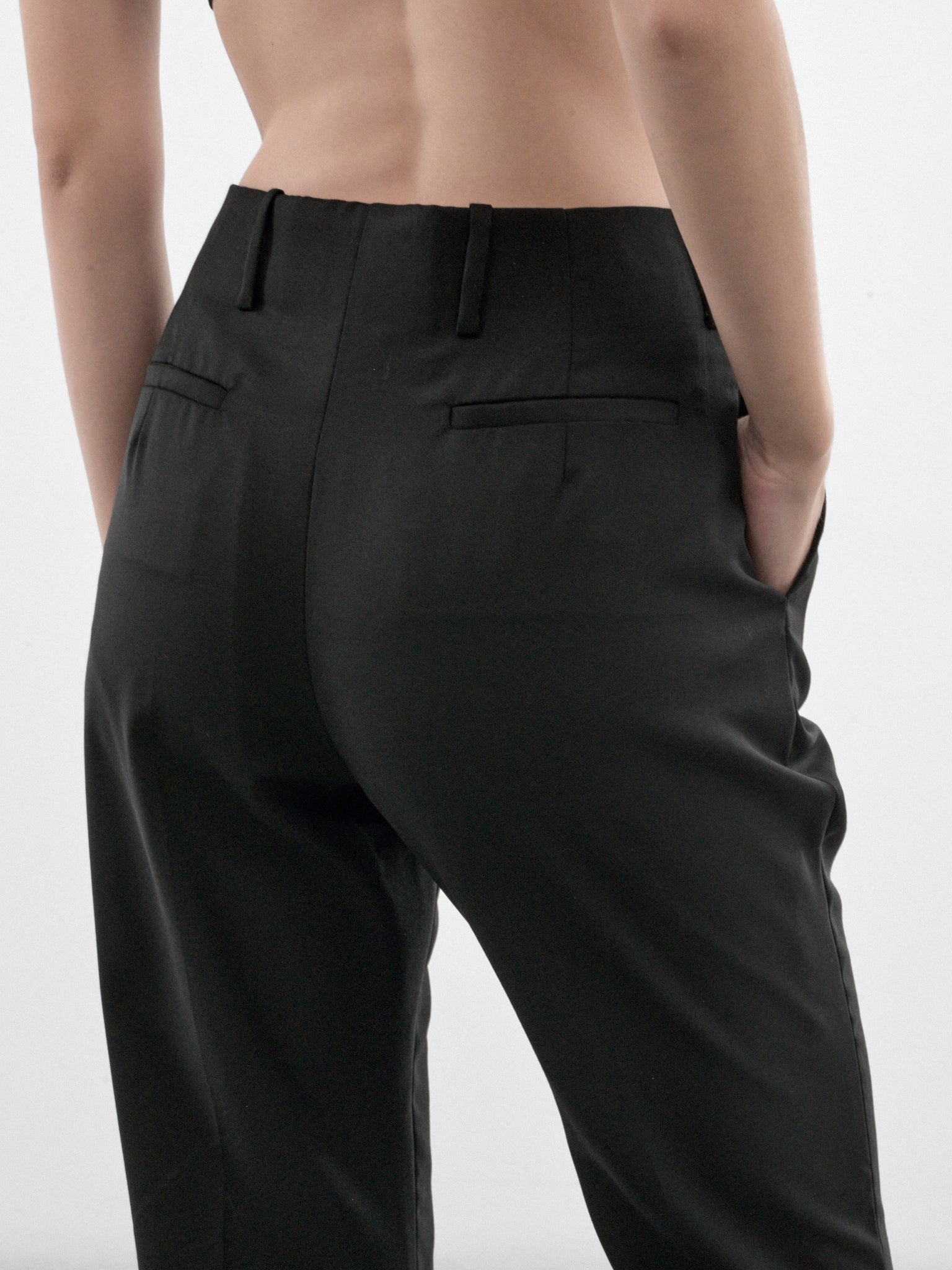 Madame H. Black Wool Trousers (MAT03P110-BLACK)