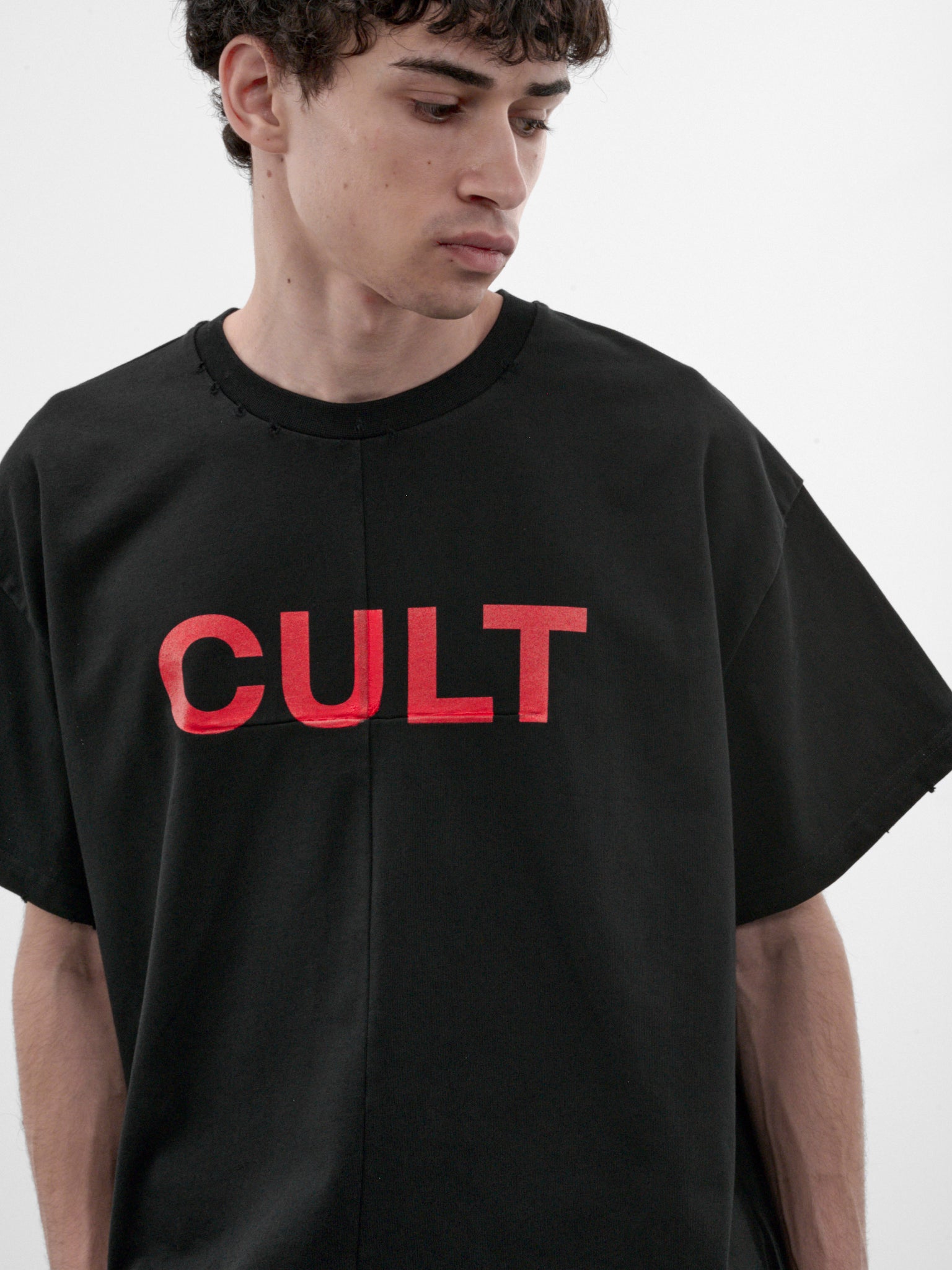 Cult Black Cotton T-Shirt (MAT03T001-BLACK)