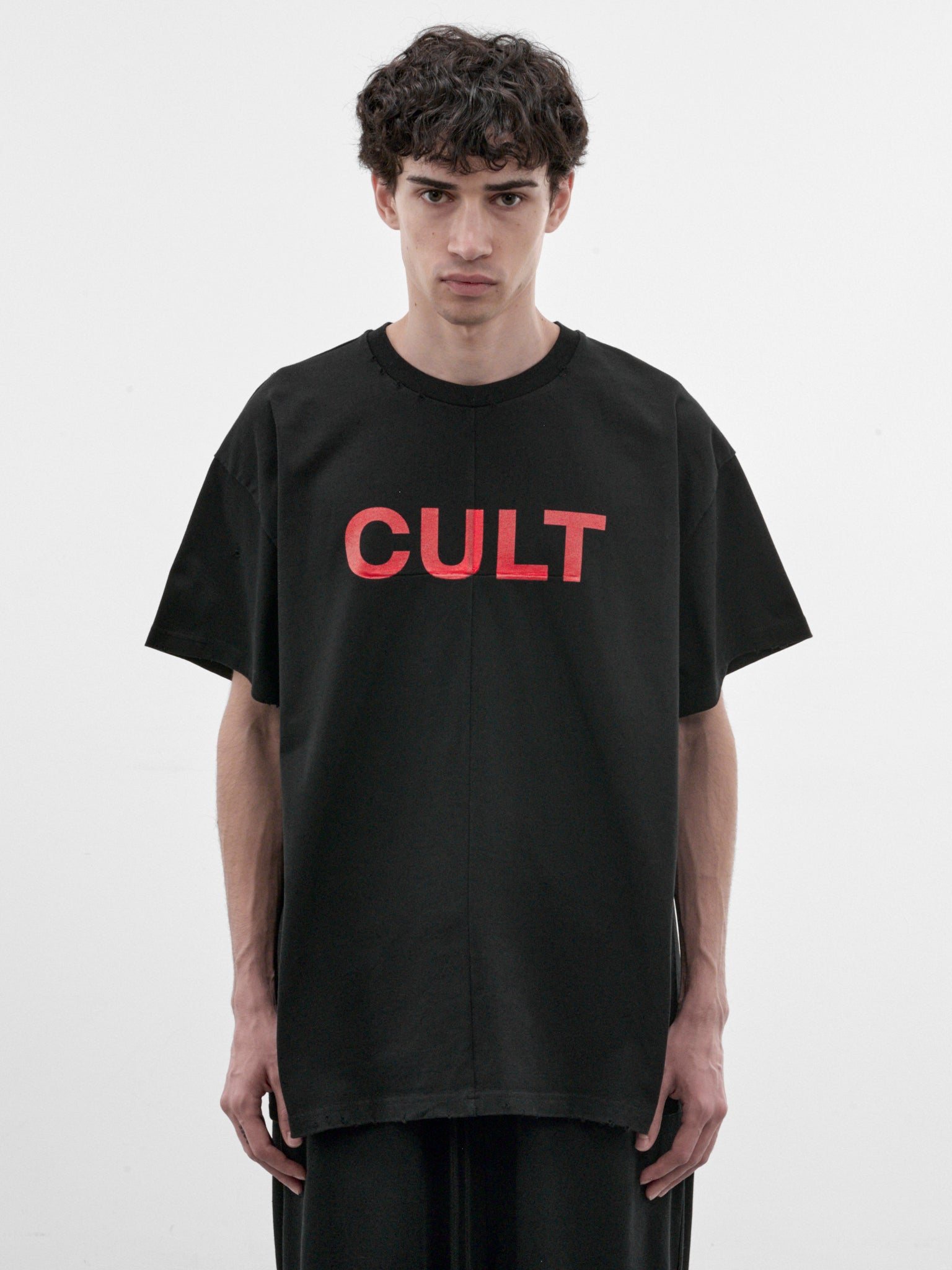 Cult Black Cotton T-Shirt (MAT03T001-BLACK)