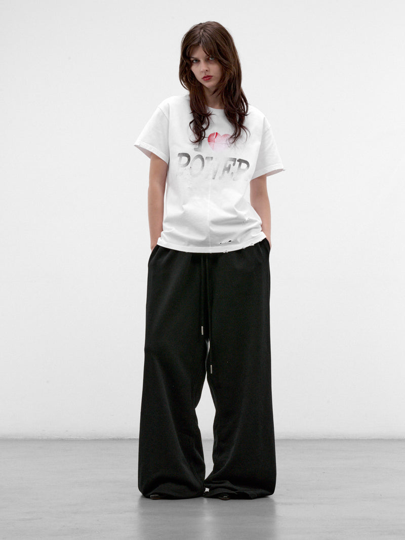 White Cotton Power Graphic Tee (MAT03T002-WHITE)