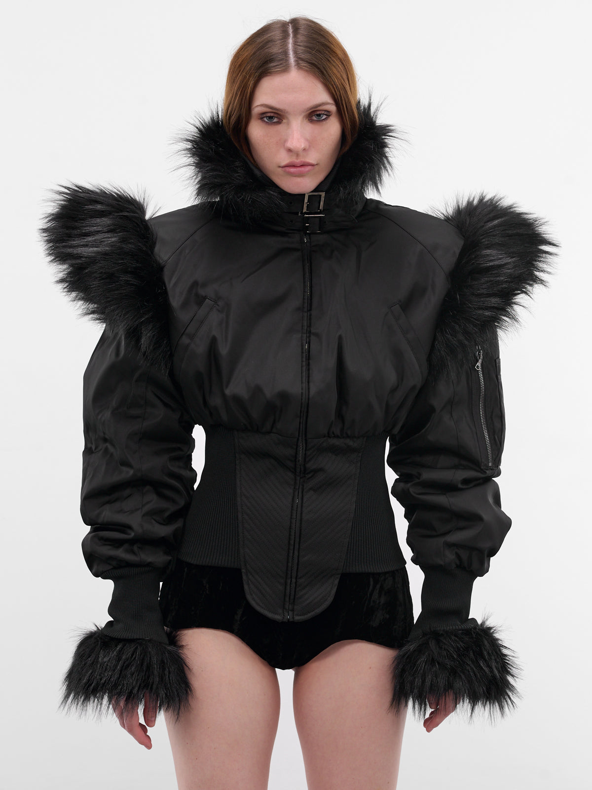 Black Matter In Time Bomber Jacket (MATTER-IN-TIME-JACKET-BLACK)
