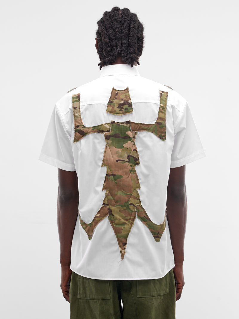Mother & Son Camo Applique Shirt (MB-SHIR-MOTHER-&-SON-WHITE-CAM)