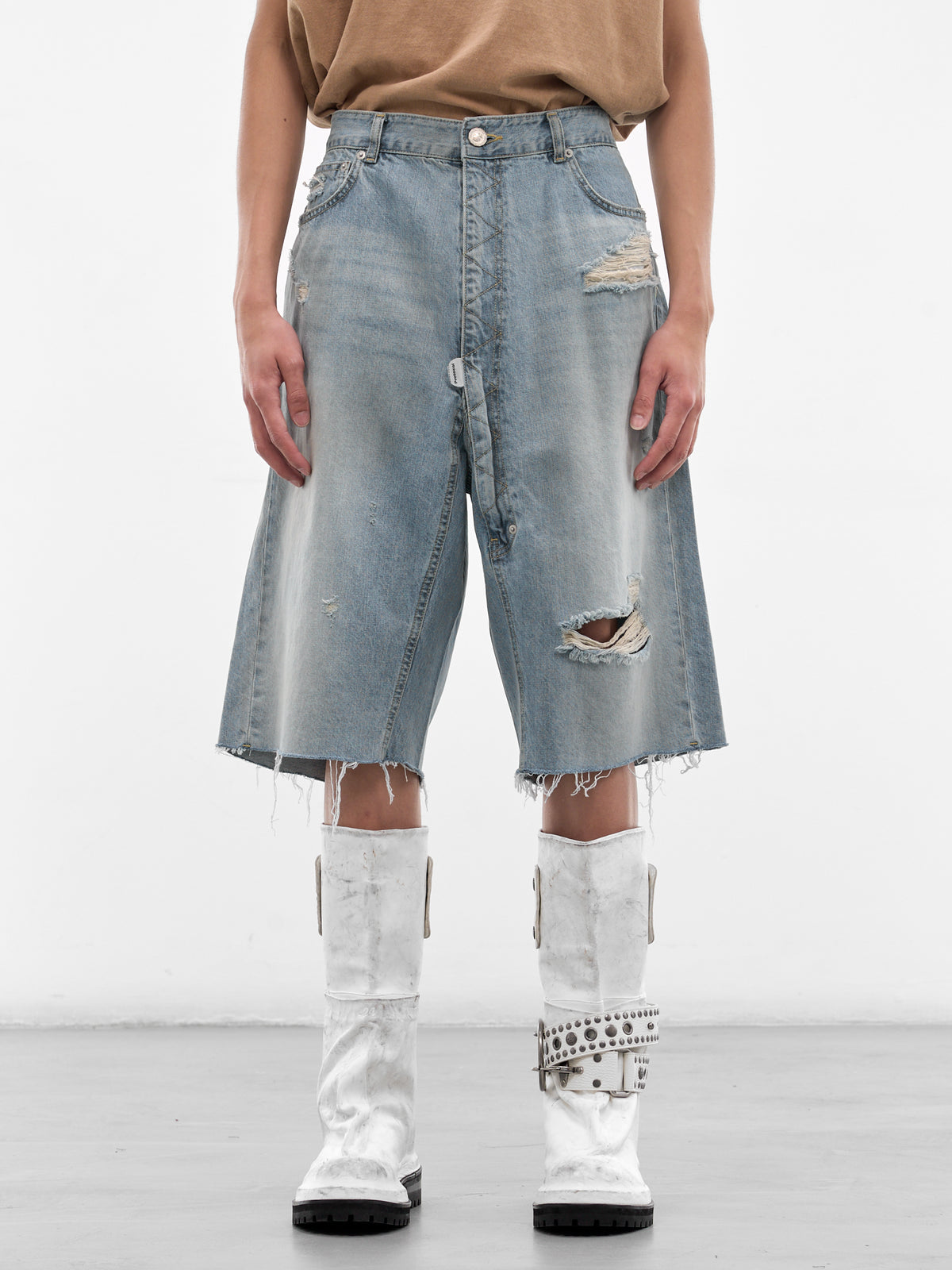 PROTOCOL INDEX Denim Shorts | H.Lorenzo - front