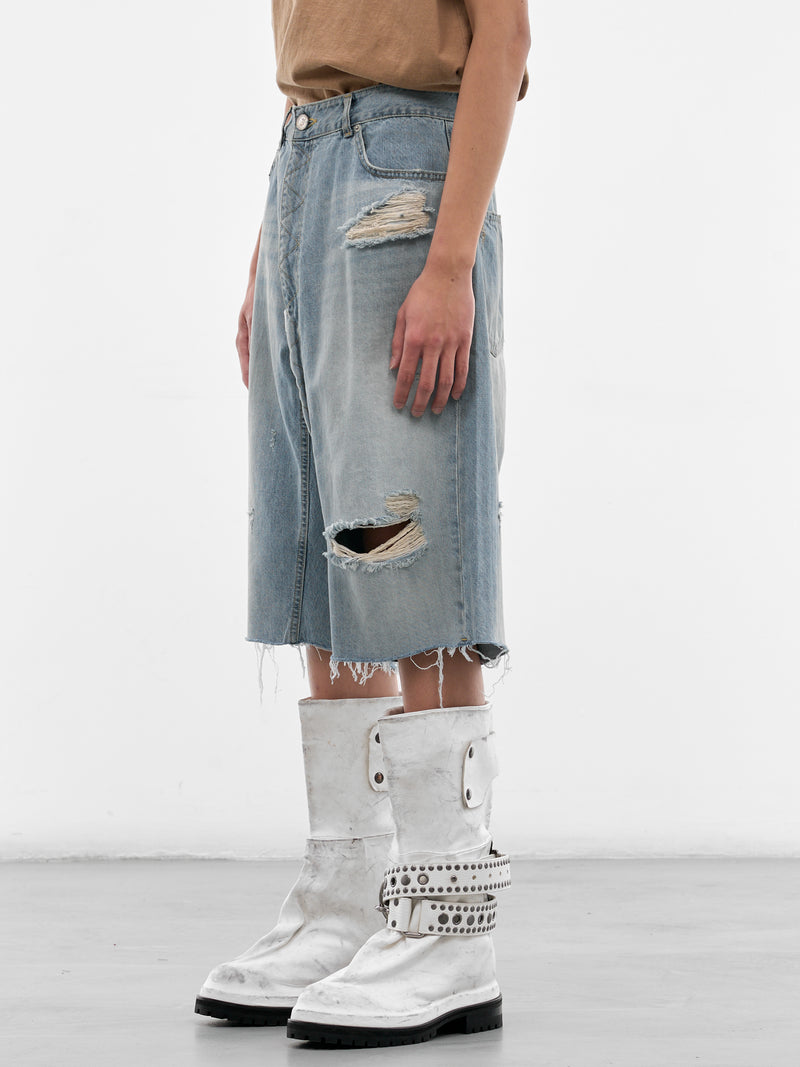 PROTOCOL INDEX Denim Shorts | H.Lorenzo - side