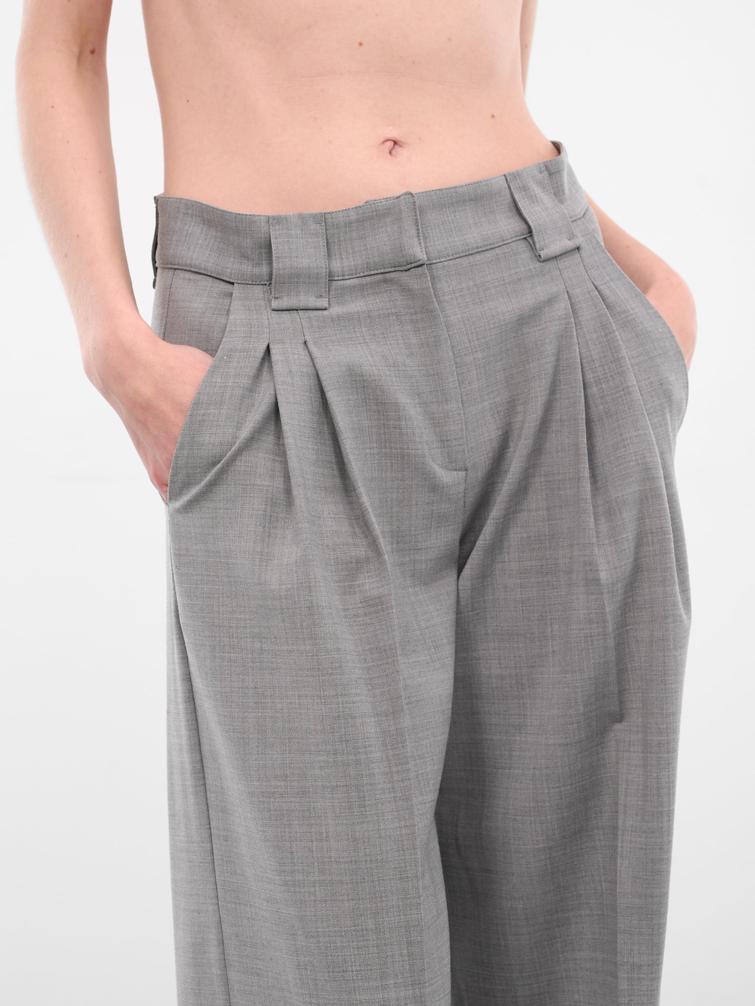 Gray Wool Dermott Tailored Trousers (MC-DERMOTT-LIGHT-GREY)