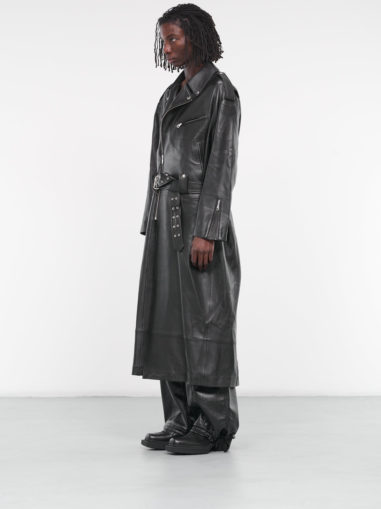 Long Perfecto Coat (MC016LE-LNL-BLACK)