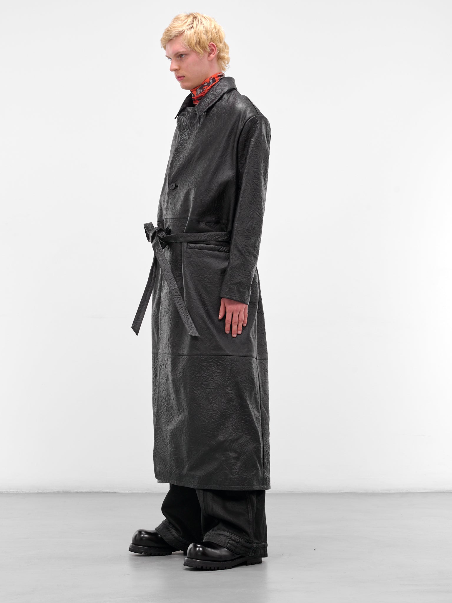 Black Reaper Nappa Leather Coat (MC024LE-CCL-BLACK)