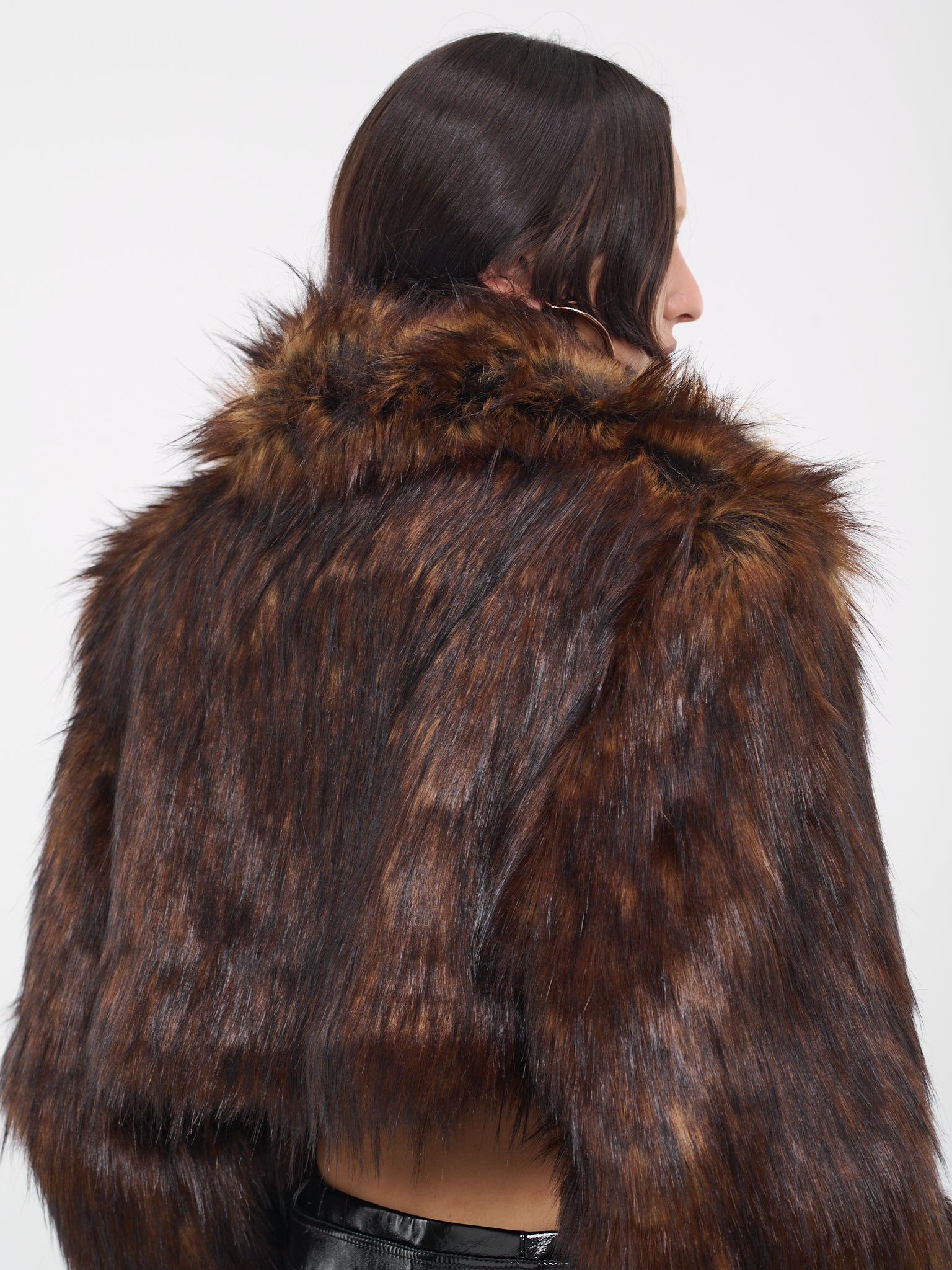 Faux-Fur Crop Jacket (MCACPEJA10-MULTI)