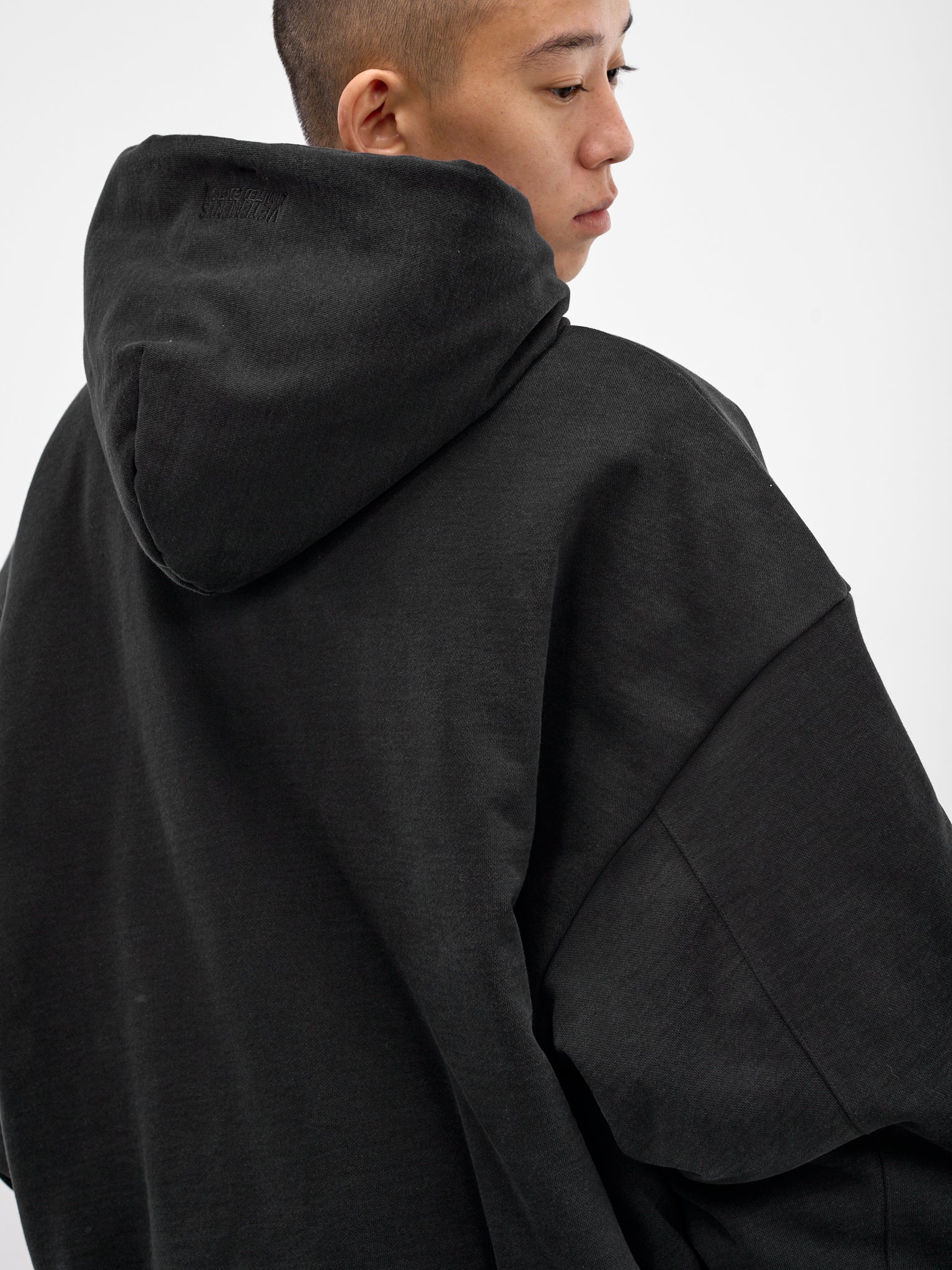 VETEMENTS Black Embroidered Cross Hoodie | H.Lorenzo - detail 1