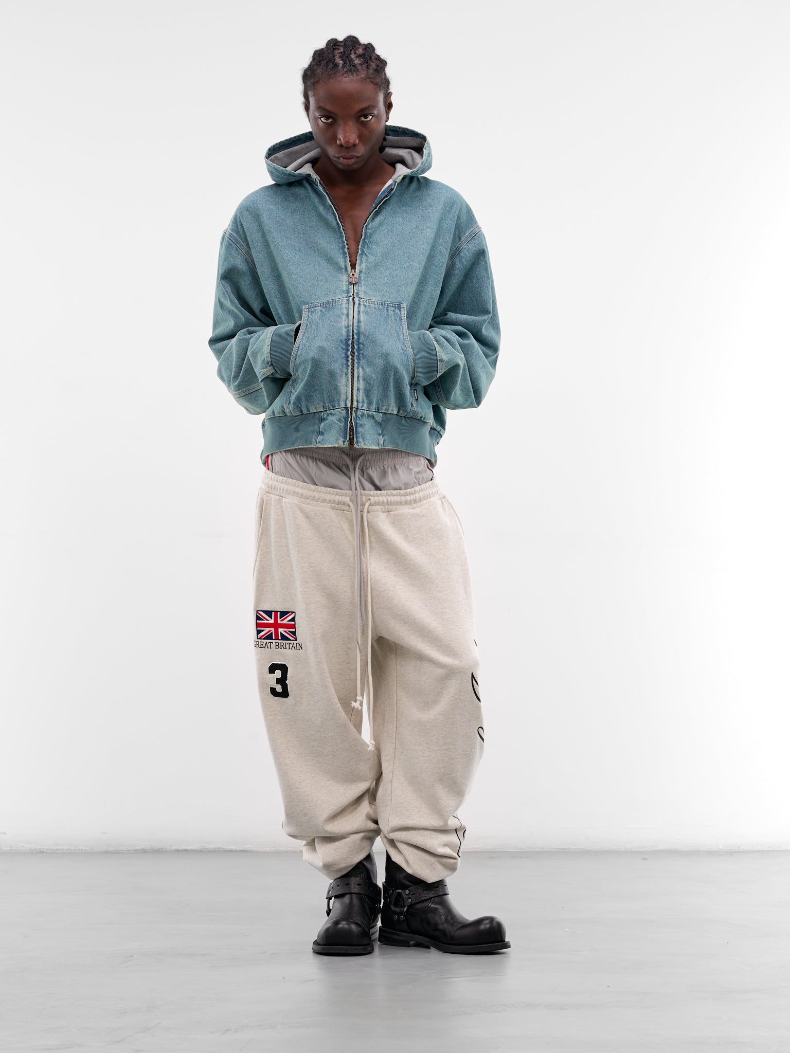 Vintage Blue Denim Workwear Jacket (ME76DJ061N1-2808-MID-BLUE)