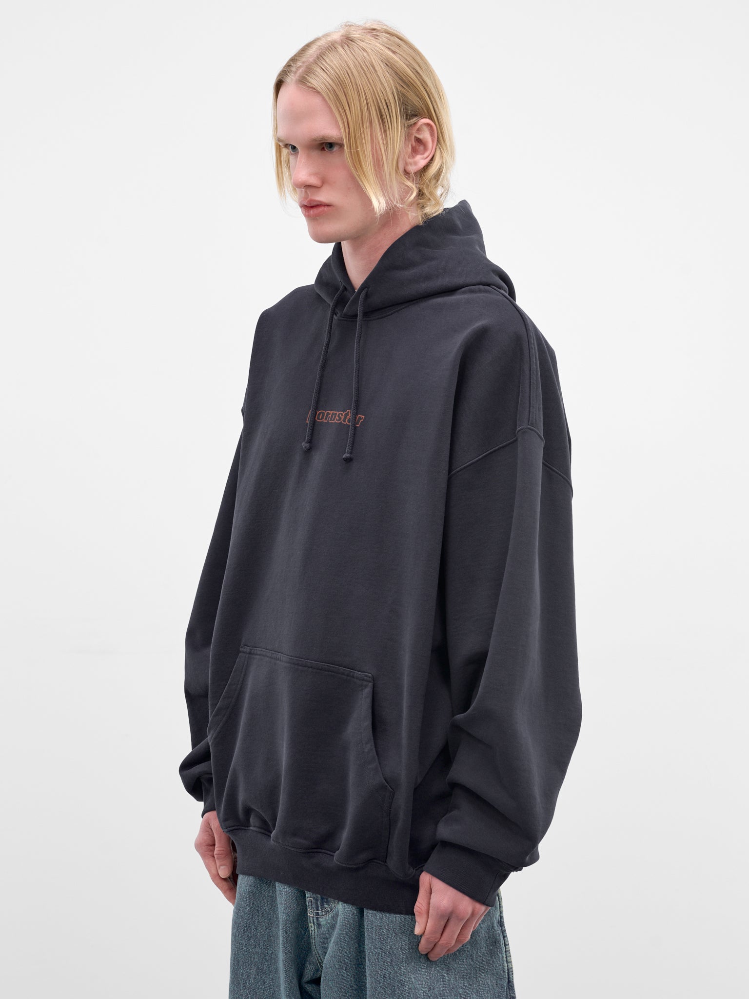 Navy Oversized Molleton Pornstar Hoodie (ME76HD213N-NAVY)