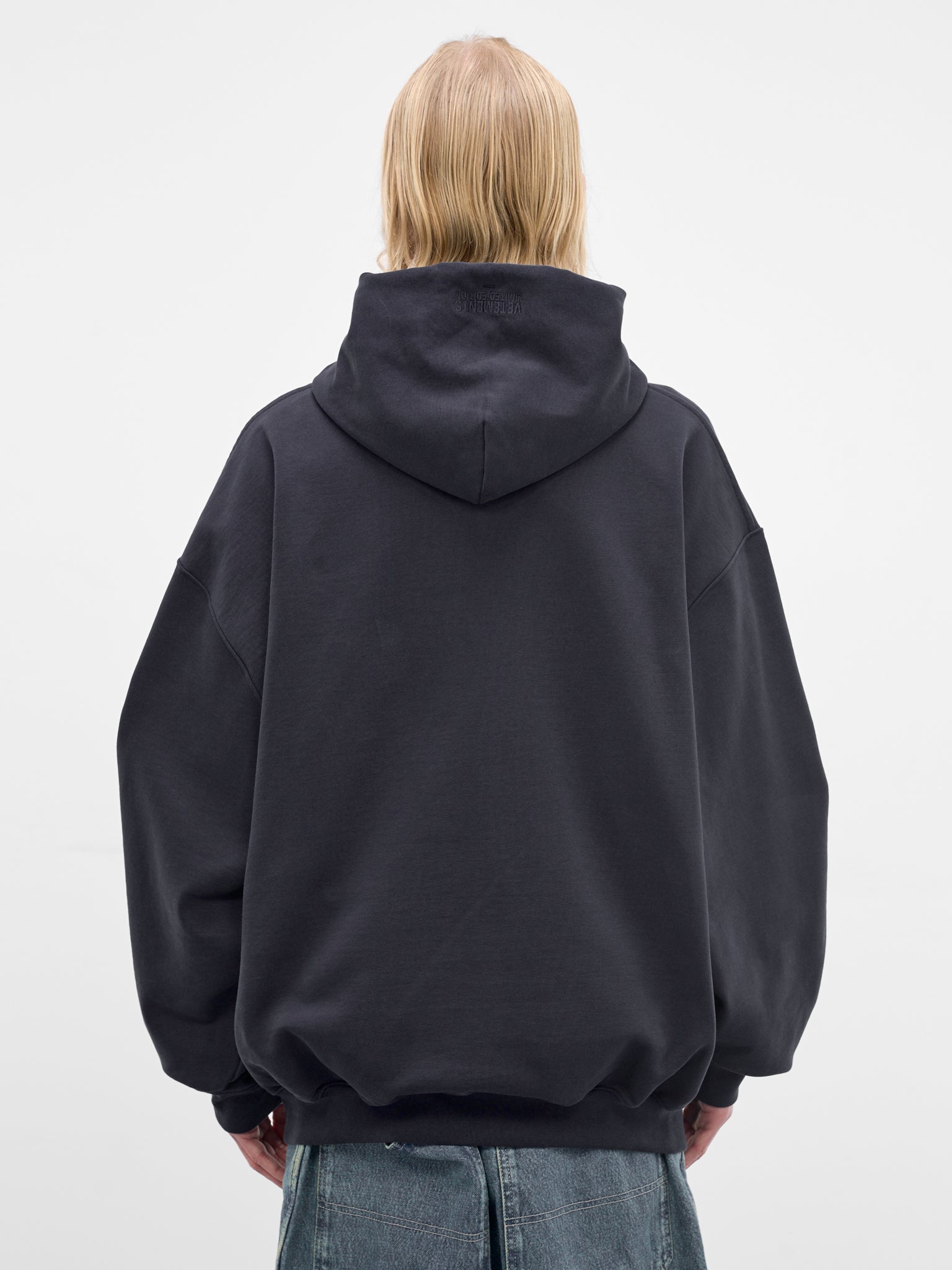 Navy Oversized Molleton Pornstar Hoodie (ME76HD213N-NAVY)