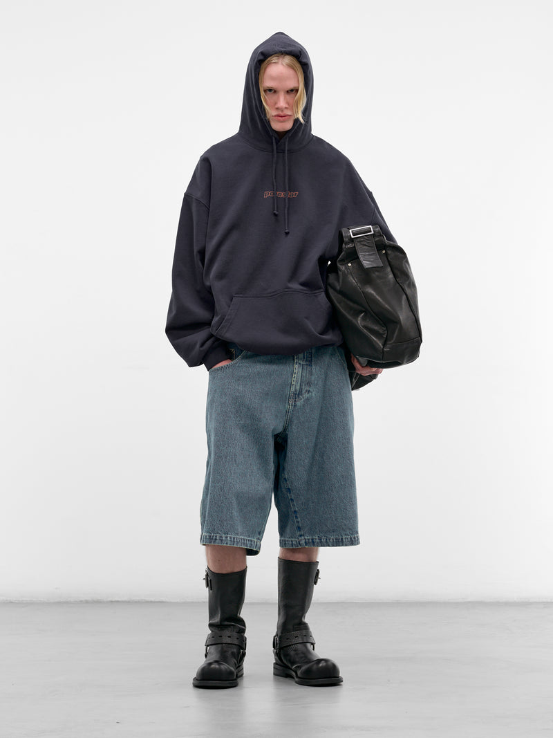 Navy Oversized Molleton Pornstar Hoodie (ME76HD213N-NAVY)