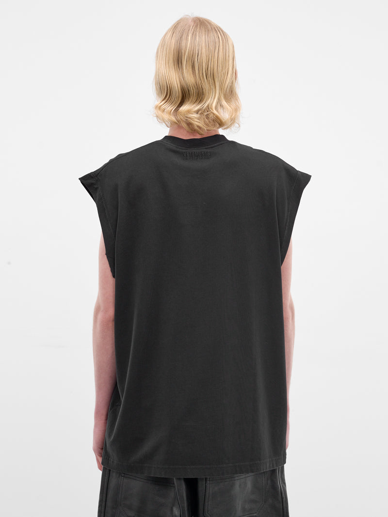 Black Rhinestone Eiffel Tower Tank (ME7TR262B-BLACK)