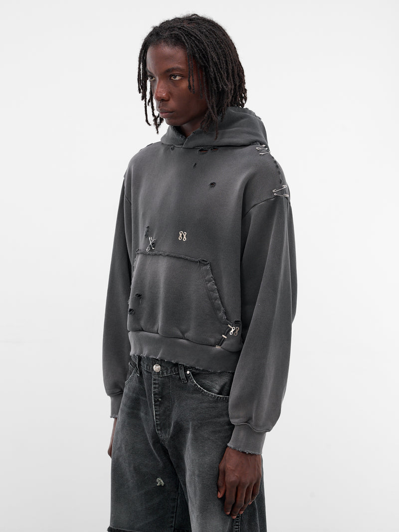 Gray Boxy Distressed Mechanic Hoodie (MECHANIC-HOODIE-GRAY)
