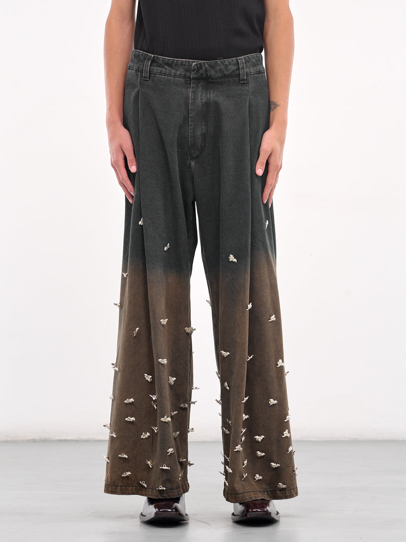 Metallic Mauro Jeans (METALLIC-MAURO-BLUE-BURGUNDY)
