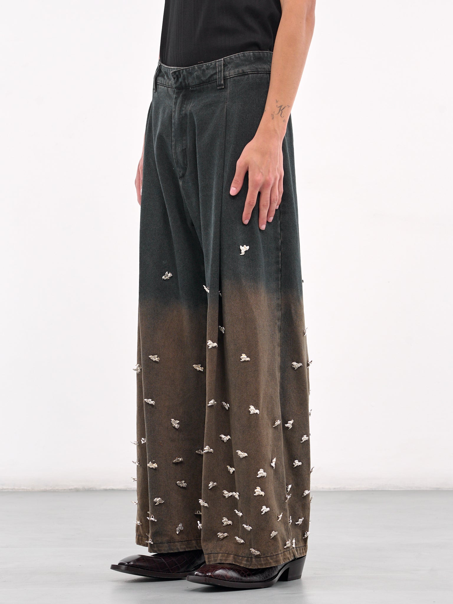 Metallic Mauro Jeans (METALLIC-MAURO-BLUE-BURGUNDY)