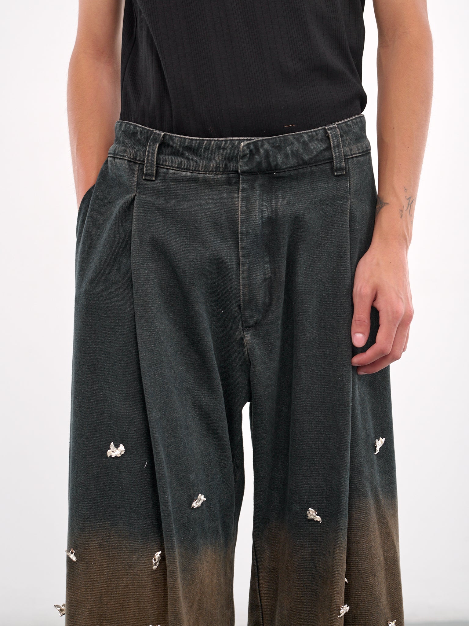 Metallic Mauro Jeans (METALLIC-MAURO-BLUE-BURGUNDY)