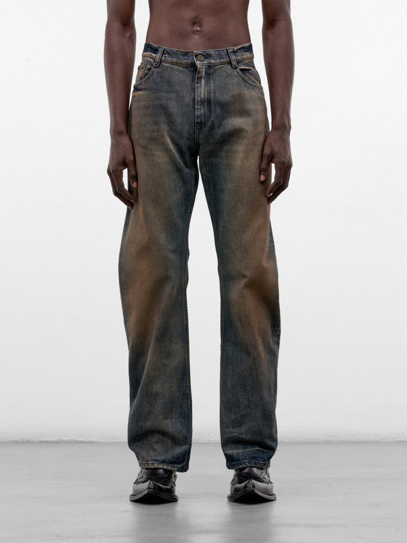 Dirty Denim O-Leg Jeans (MH27DJ082DW-DIRTY-BLUE)