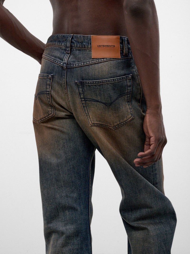 Dirty Denim O-Leg Jeans (MH27DJ082DW-DIRTY-BLUE)