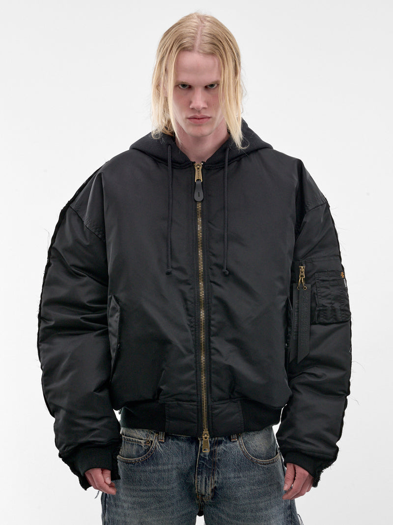Vetements x Alpha Industries Deconstructed Bomber (MH27JA018B-BLACK)