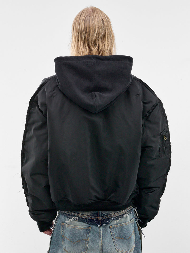 Vetements x Alpha Industries Deconstructed Bomber (MH27JA018B-BLACK)