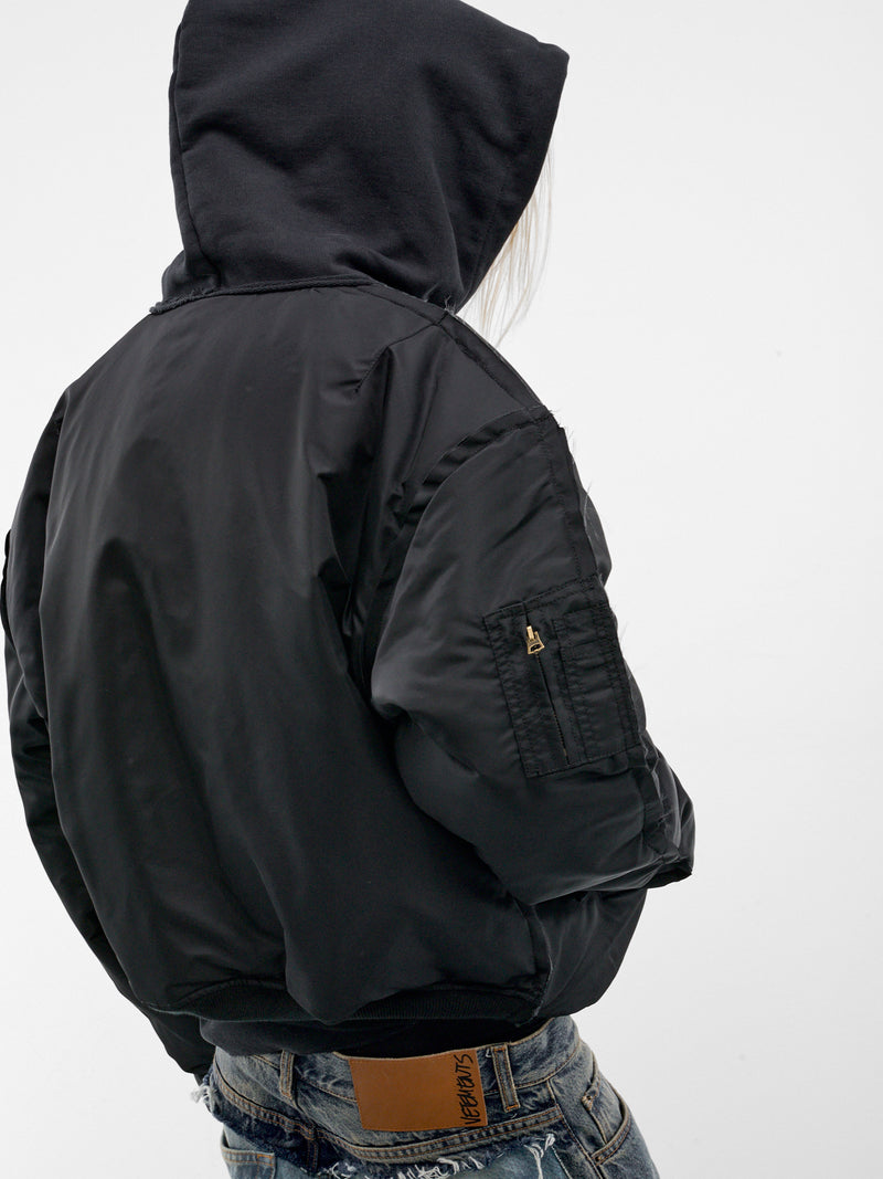 Vetements x Alpha Industries Deconstructed Bomber (MH27JA018B-BLACK)