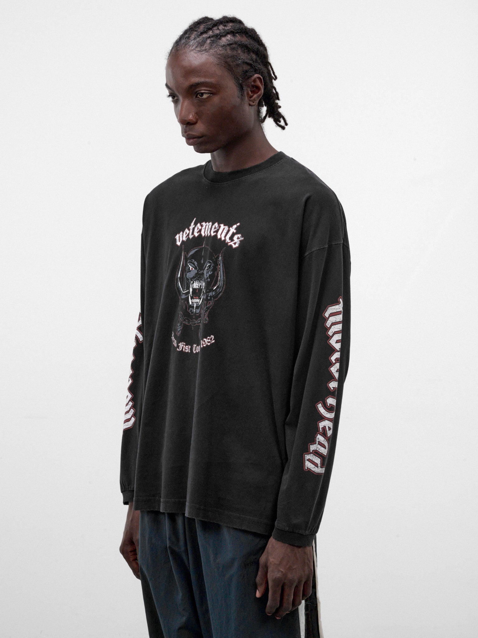 Vetements x Motörhead Tour Long Sleeve (MH27LS243B-WASHED-BLACK)