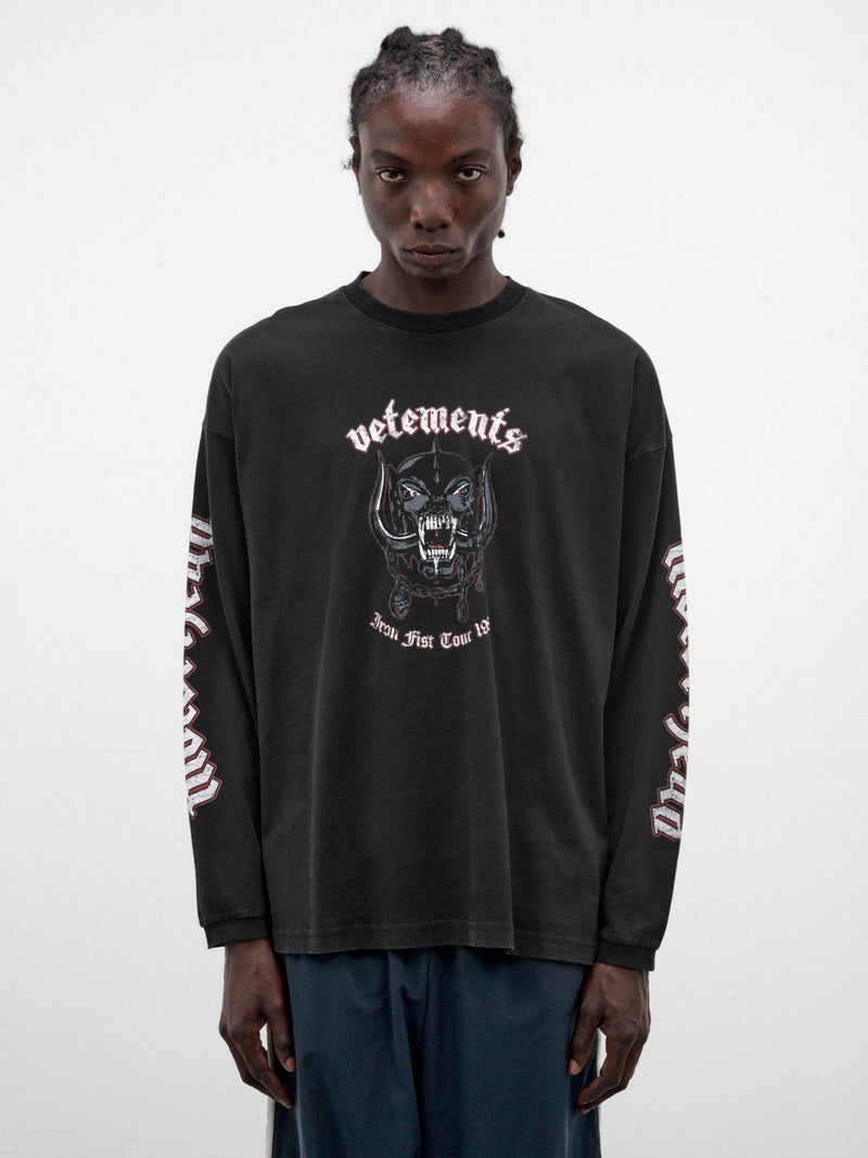 Vetements x Motörhead Tour Long Sleeve (MH27LS243B-WASHED-BLACK)