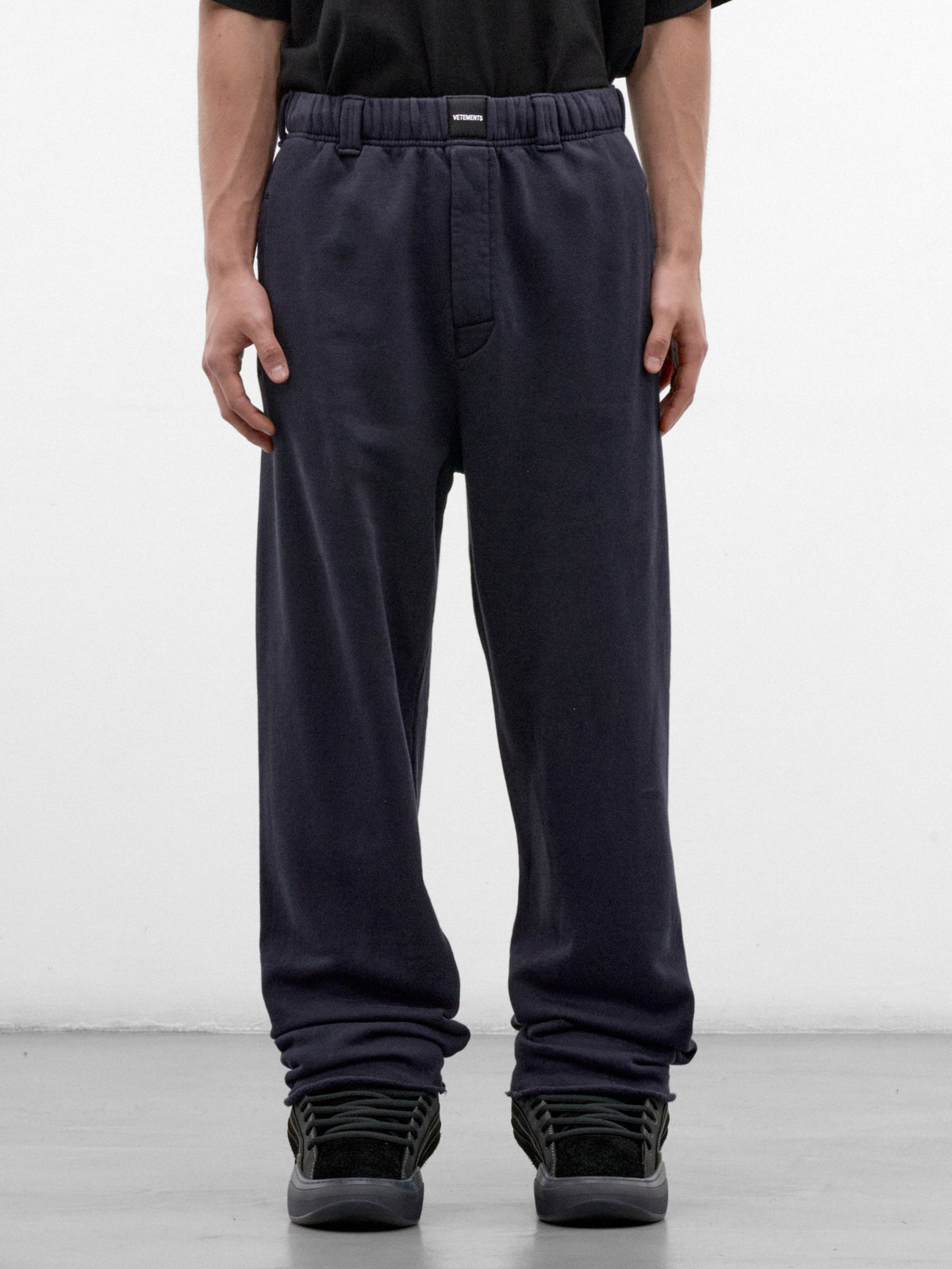 Navy Wide Leg Sweatpants (MH27SP185N-NAVY)