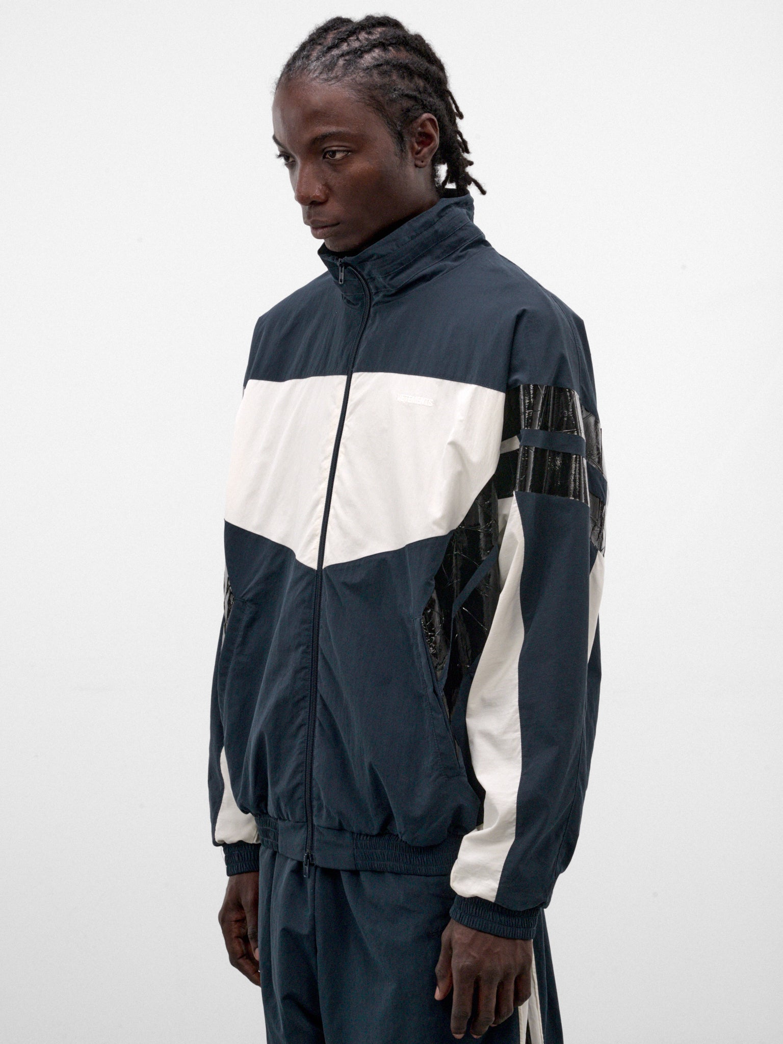 Navy Tape Tracksuit Jacket (MH27TJ105N-NAVY)