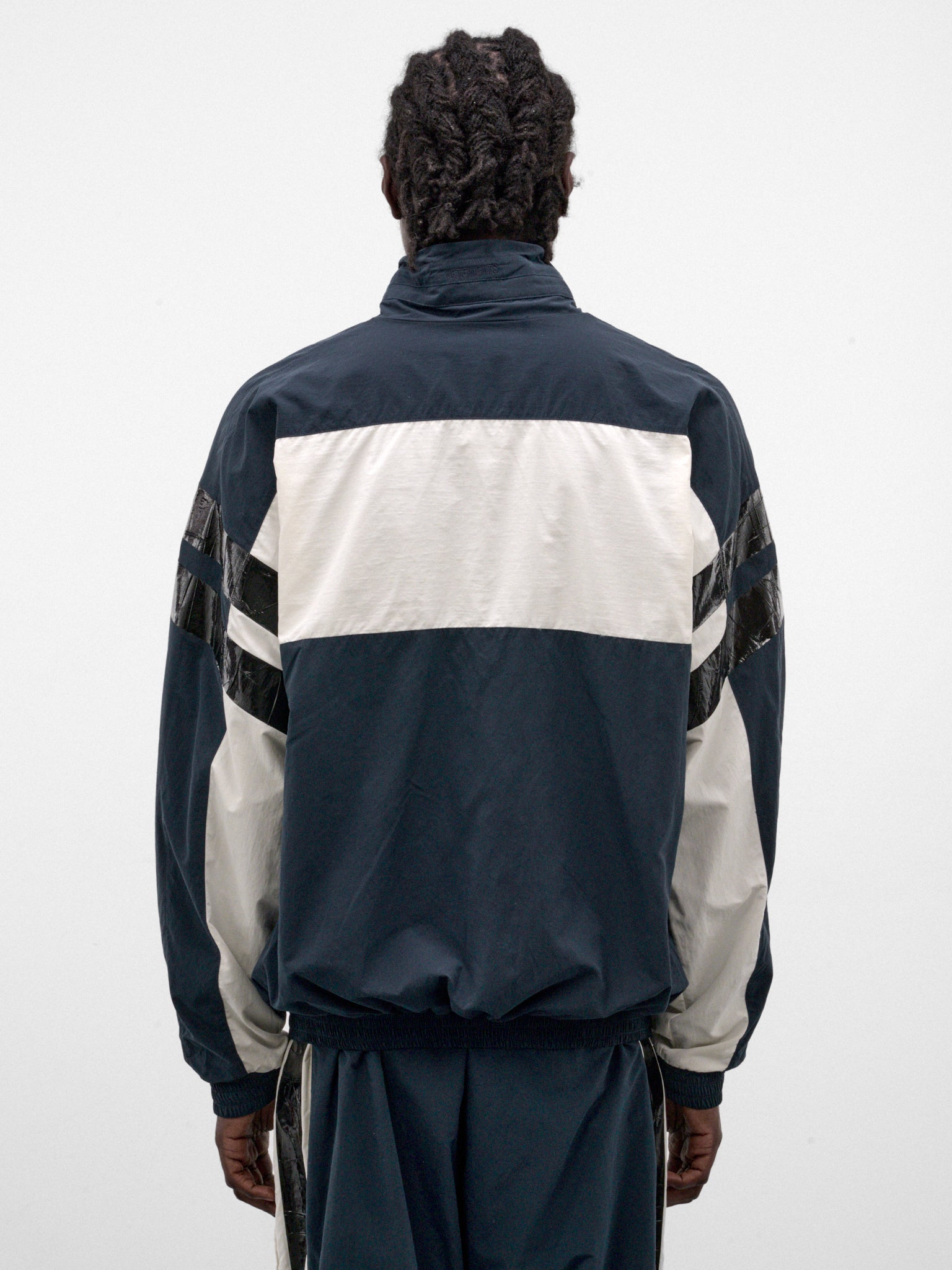 Navy Tape Tracksuit Jacket (MH27TJ105N-NAVY)